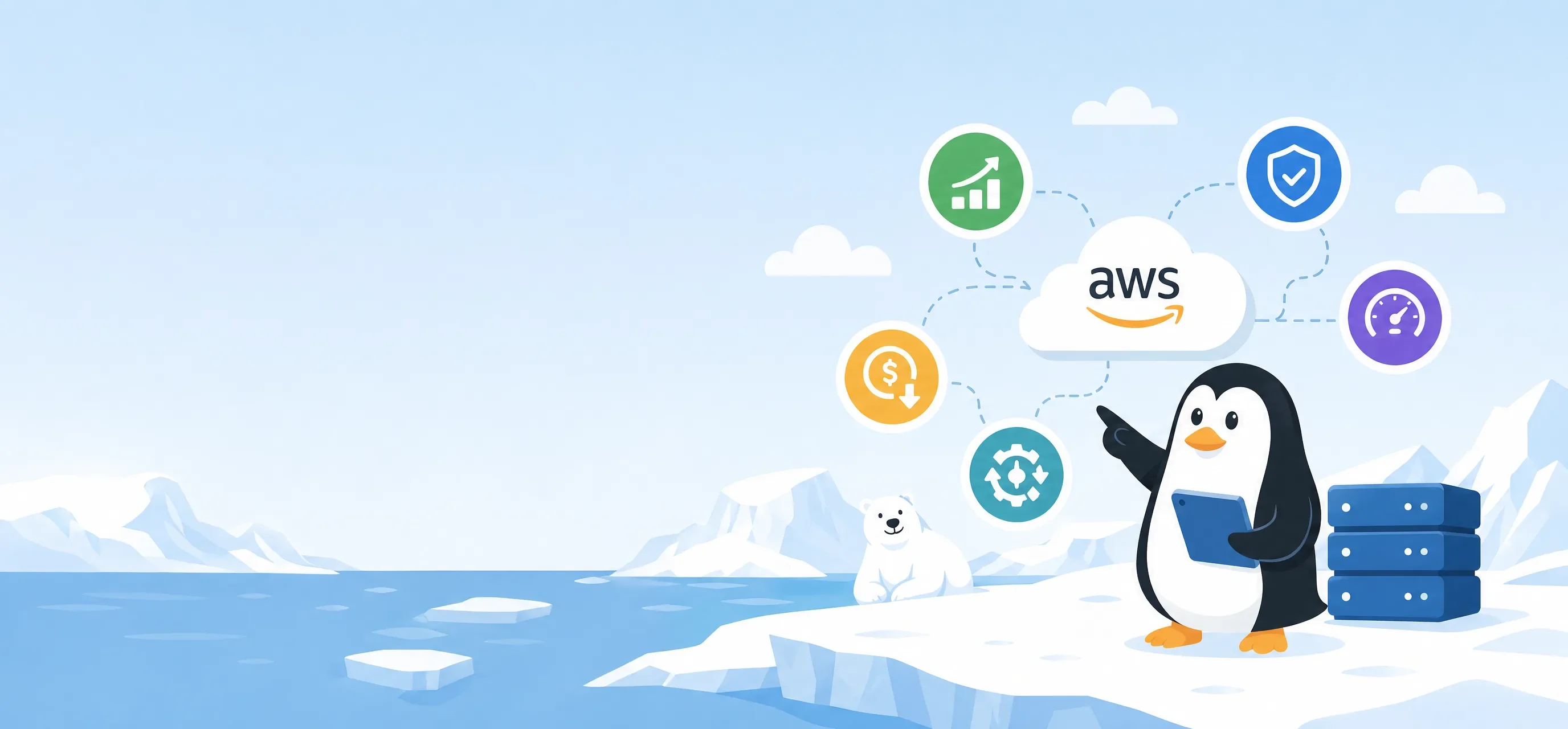 Administramos tu infraestructura en AWS: menos costo innecesario, más estabilidad y mejor capacidad de crecimiento.