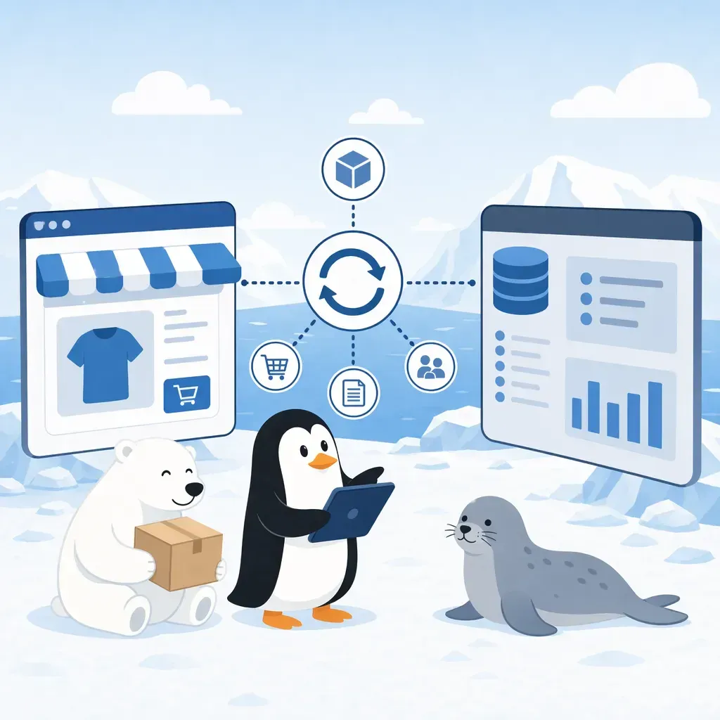 Imagen principal del artículo Técnicas de integración de un ecommerce con un ERP: API, FTP, sincronización y cachés